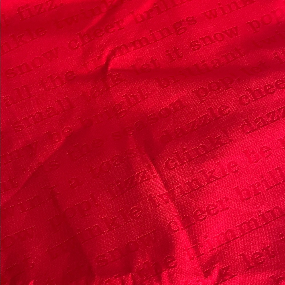 Kate Spade Vibrant Red Round Table Cloth
